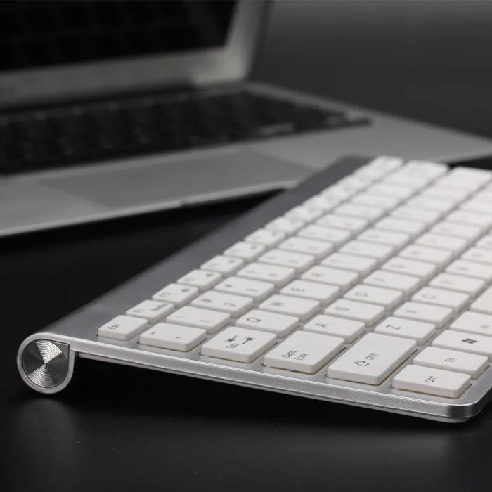 Ultra-thin 2.4G Mini Wireless Keyboard and Mouse for iMac Macbook Scissor Feet Chocolate Mute Windows Linux
