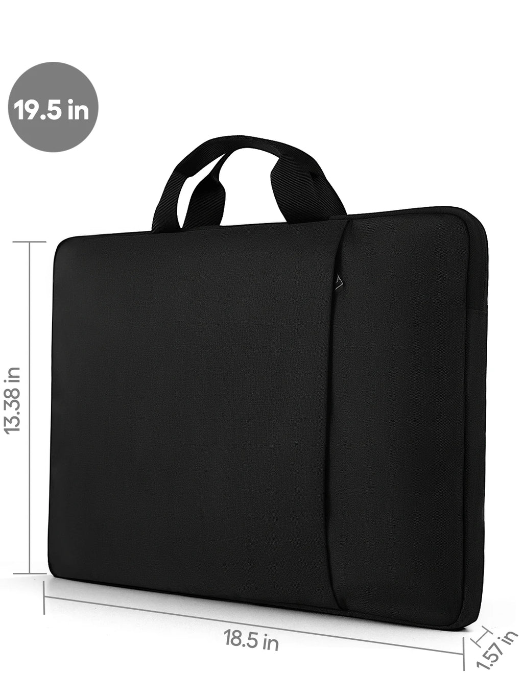 UPERFECT Laptop Sleeve Case 19 inch 360° Protective Handbags Portable Computer Cover Bag with Pocket Zipper for 17-19" Monitor