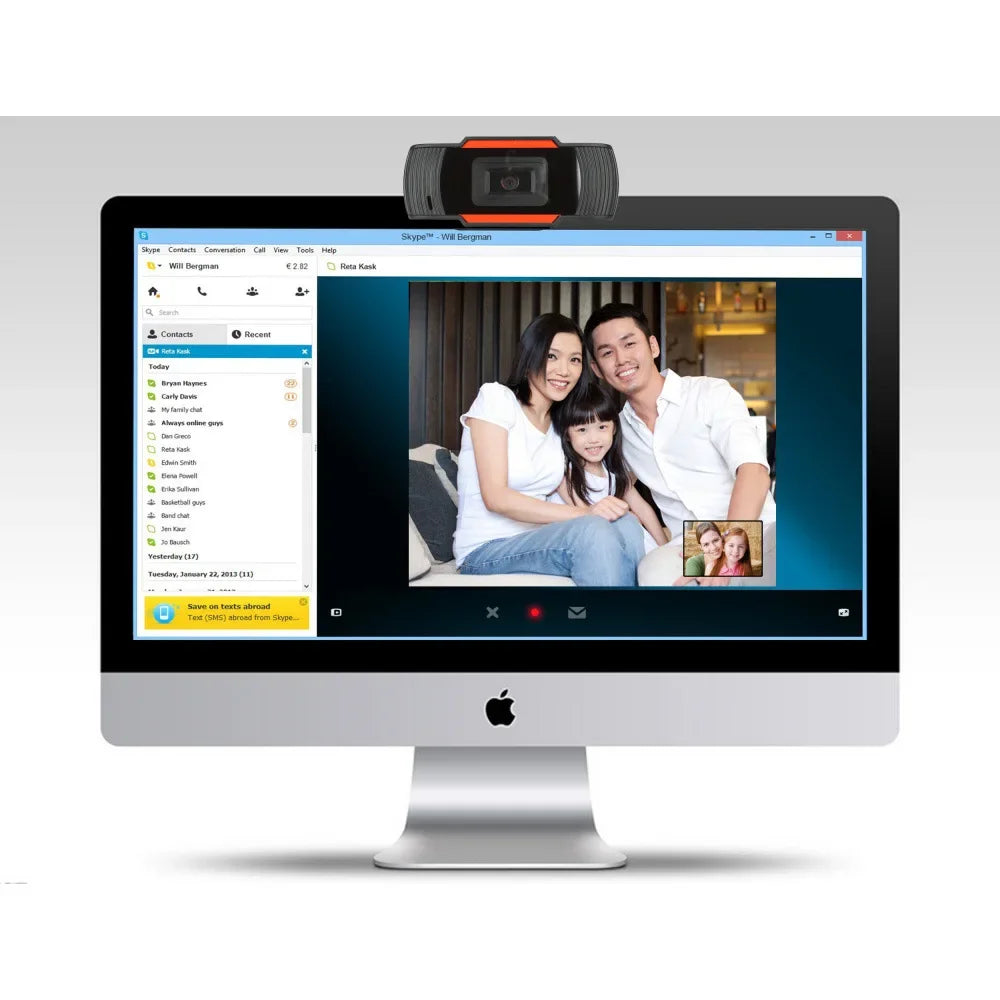 1080P 720p 480p HD Webcam with Mic Rotatable PC Desktop Web Camera Cam Mini Computer WebCamera Cam Video Recording Work