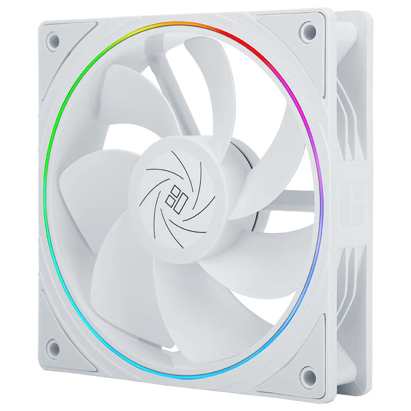 Thermalright TL-S12R 12CM computer case fan, reverse air outlet,Halo lighting effect，4PIN PWM/5V 3PIN ARGB,1500RPM